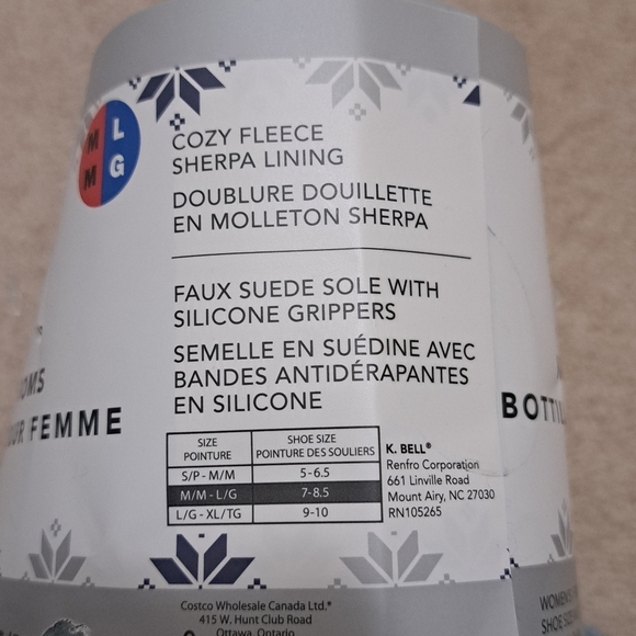 New! K. Bell Cozy Sherpa Booties Women's Slippers Blue Size M/L 7 - 8.5 - Picture 9 of 13